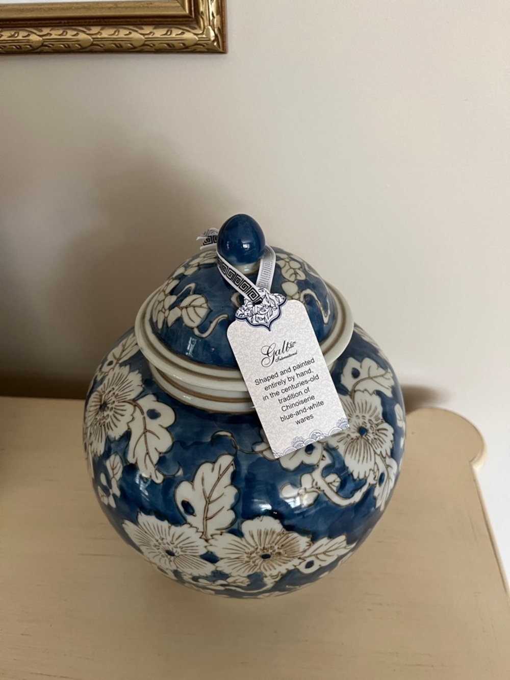 Halt Chinoiserie Ginger Jar Blue/White NEW - Picture 2 of 6